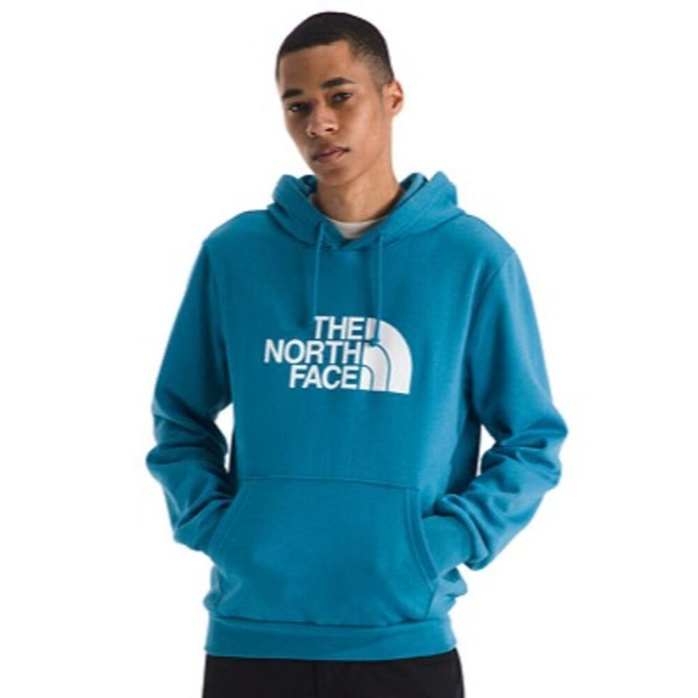 The North Face Men's XL Teal Blue Half Dome Pullover Hoodie Pocket Casual- NWT